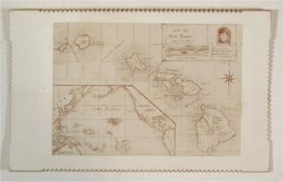 1890s Hawaiian Islands / Hawaii Cdv Photo - Map Of Islands & Queen Liliuokalani