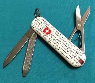 Victorinox Swiss Army Pocket Knife - Limited 2012 Classic Sd - Love Song Design