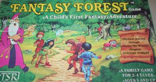 Vintage Fantasy Forest Adventure Board Game 1980 Tsr Hobbies Game Wizards D&d