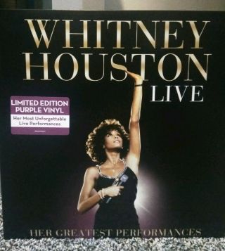 Whitney Houston Live Her Greatest 2014 Performances Purple Vinyl Rare 1st Press
