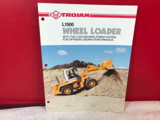 Rare 0&k Trojan L1500 Wheel Loader Dealer Sales Brochure