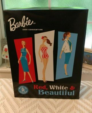 2009 Red White & Convention Barbie Doll 50th Anniversary Giftset