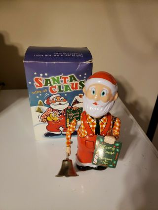Santa Claus Tin Wind Up Toy China No Key