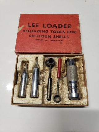 Vintage Lee Loader Reloading Tools For 12ga 2 3/4 " Shotgun Shells
