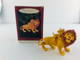 Hallmark Keepsake Ornament The Lion King Simba And Mufasa Christmas 1994 Disney