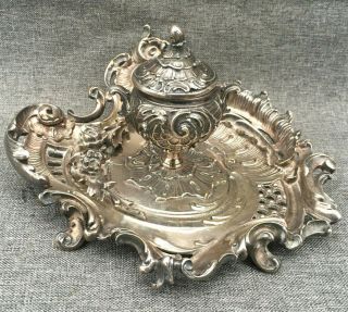 Antique Art Nouveau Inkwell France Early 1900 
