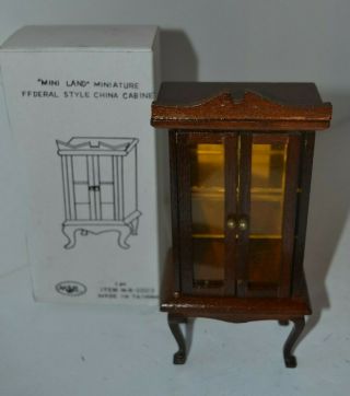 Vintage Miniature Dollhouse Furniture China Cabinet Msr