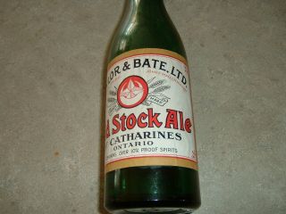 Taylor & Bate Beer Bottle Paper Label St.  Catharines Ont