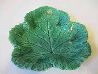 Antique 1869 Wedgwood Leaf Dish Cabbage Plate Bowl Vtg Asx Majolica Victorian