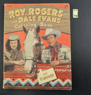 Roy Rogers,  Dale Evans 1951 Vintage Coloring Book