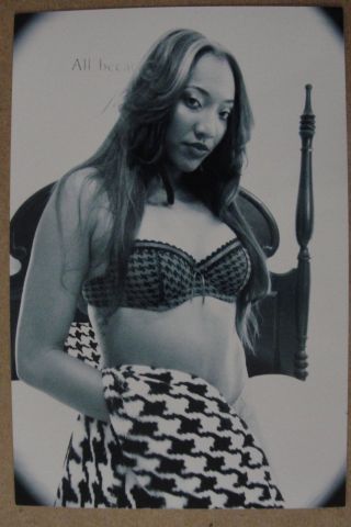 Exotic Black Woman In Sexy Lingerie Black And White Photo Snapshot 2