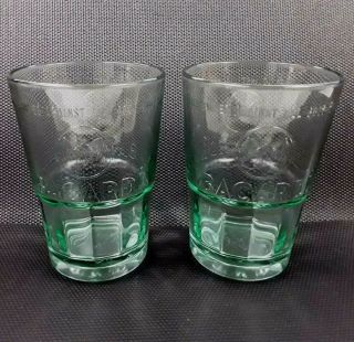 2 X Bacardi Embossed Heavy Mixer Glasses 36cl White Rum
