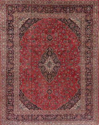 Vintage Traditional Floral Red Ardakan Area Rug Hand - Made Living Room Wool 9x12