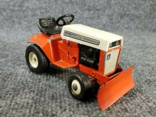 Vintage Ertl Allis Chalmers Lawn Mower Garden Tractor W/plow Die Cast 1/16 Scale