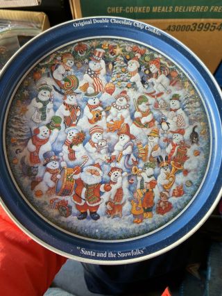 Christmas Double Chocolate Chip Cookie Tin Large,  2000