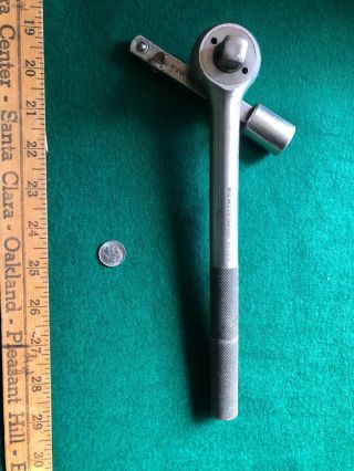 Vintage Rare Bog Mfg Co.  643 Ratchet Socket Wrench And 946 4”xtn,  Tool,  Chicago Il