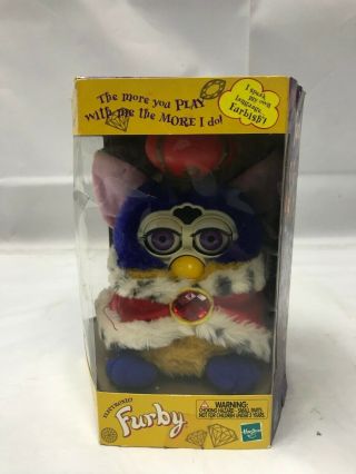 Vintage Electronic Furby Special Limited Edition Your Royal Majesty King NOS 2