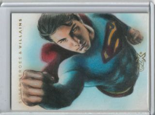 2019 Cryptozoic Czx Heroes & Villains Sketch " Superman " By Huy Truong