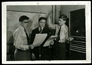 Vintage Photo Boys In Radio Dramatics Class Thom.  Jefferson Jr.  H Cleveland 