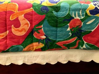 RARE Vintage Ralph Lauren King Comforter Colorful Bright Matisse Island Sea EUC 3