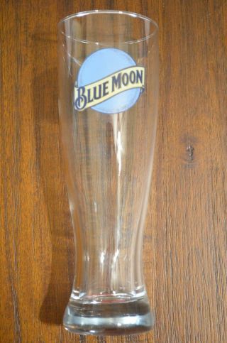 Blue Moon Logo 9 " Tall Beer Glass