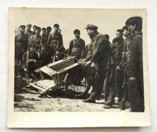 China Militia Training Explosive Vintage Chinese Photo 1960/70s