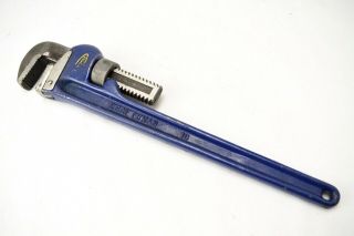 Vintage Craftsman Tools 18 " Heavy Duty Pipe Wrench Blue Old Stock Americana Usa