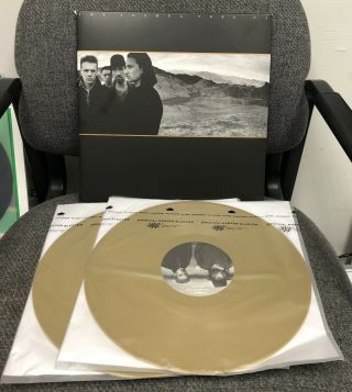 U2 The Joshua Tree 180 Gram Metallic Gold Vinyl 2lp (ex)