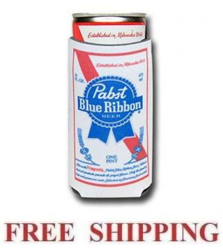 Pabst Blue Ribbon 1 Pbr 16oz Beer Can Coolers Koozie Coolie Huggie
