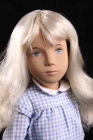 Rare Mib Vintage Blonde Sasha Doll 107 Blue Gingham Dress Trendon Toys England