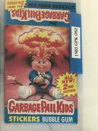 1985 Garbage Pail Kids 2nd Series 2 For Gp Empty Display Box Gemfanatic