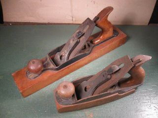 Old Vintage Antique Woodworking Tools Stanley Planes Pair To Restore