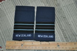 Rnzaf Royal Zealand Air Force Flight Lieutenant Slip On Rank Badge Patch