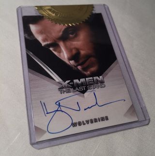 Hugh Jackman X - Men The Last Stand Movie Topps Autograph Wolverine Logan Rare