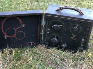 Vintage Radiola Ii Portable Battery/tube Radio Receiver - All Orig - 1920s