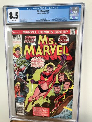Ms Marvel 1 Cgc 8.  5 White Pages Comic