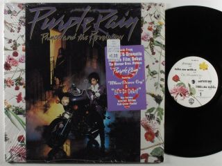 Prince & The Revolution Purple Rain Warner Bros Lp W/poster Shrink ^