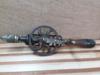 Vintage Millers Falls No.  980 2 Speed Hand Drill Star Logo.  Egg Beater