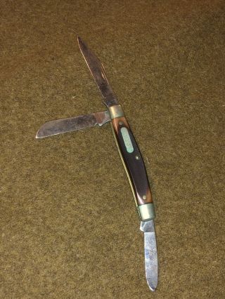 Vintage Schrade Usa Old Timer 840t Blade Folding Pocket Knife 