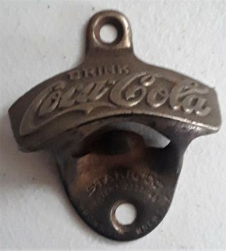 Vintage Coca - Cola Wall Mounted Bottle Opener By Starr - X