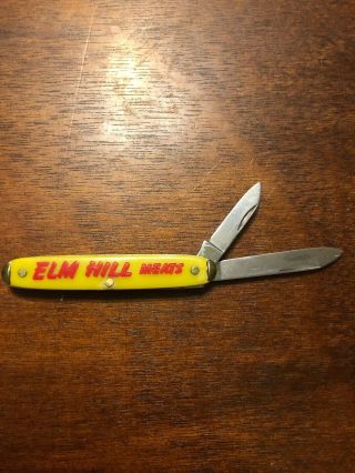 Vintage Colonial Prov Usa 2 Blade Pocket Knife.  Elm Hill Meats