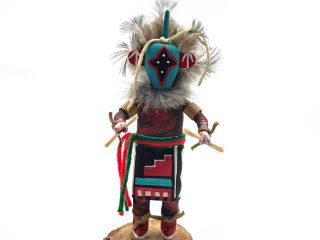 Native American Kachina Doll “chasing Star” Handmade Signed Indian Artist