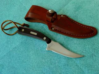 Schrade Usa Old Timer Sharpfinger Hunting Knife 152ot Vintage High Carbon Sheath
