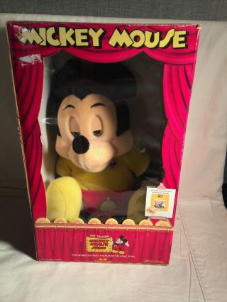 Vintage Wow Worlds Of Wonder Interactive Talking Mickey Mouse,  Box Tags