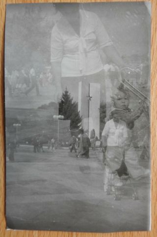 Vintage Abstract Anomaly Double Exposure Photo Photograph Snapshot