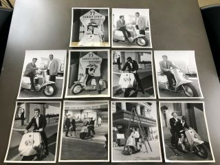 10 Vintage Harley Davidson Topper " Sunset Strip " Tv Press Photos Motorcycle