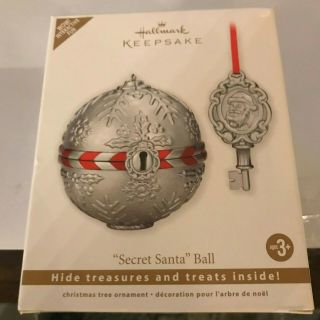 2011 Hallmark Ornament Christmas Ornament Secret Santa Ball Interactive Fun