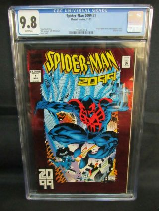 Spider - Man 2099 1 (1992) Origin / Red Foil Cover Cgc 9.  8 White Pages K808