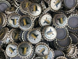 100 ( (rhino Chasers))  [uncrimped] Beer Bottle Caps S&h.  See Store For More