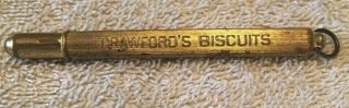 Crawfords Biscuits Bullet Pencil Advertiser Bread Country Store
